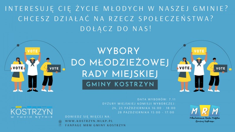 WYBORY DO MŁODZIEŻOWEJ RADY MIEJSKIEJ W KOSTRZYNIE