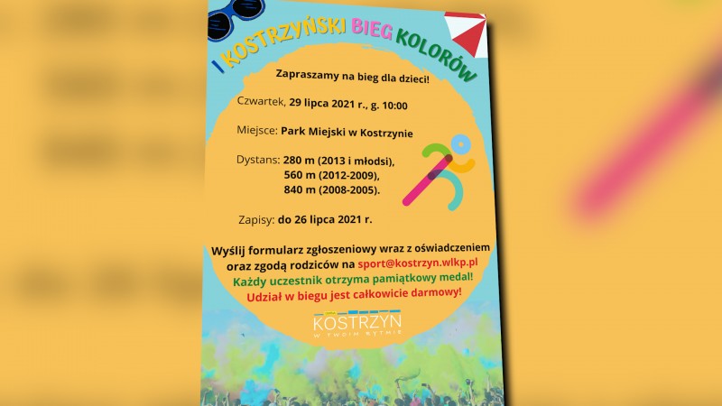 I KOSTRZYŃSKI BIEG KOLORÓW