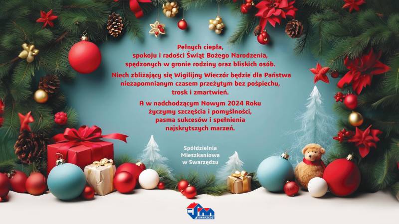 Życzenia Spółdzielni Mieszkaniowej w Swarzędzu